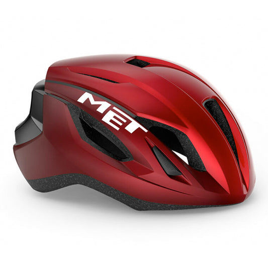 Casco Met Strale Rojo