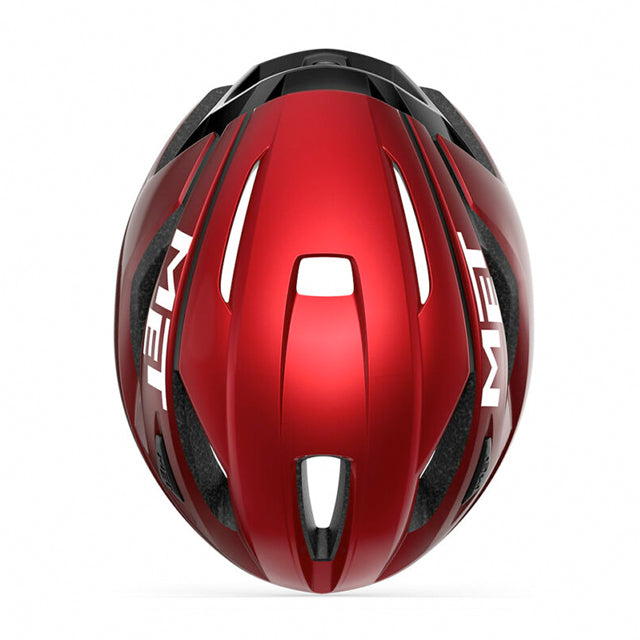 Casco Met Strale Rojo