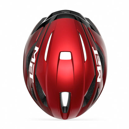 Casco Met Strale Rojo